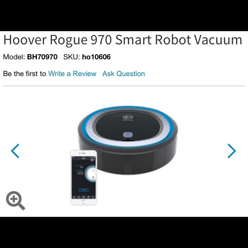 A Hoover smart vacuum